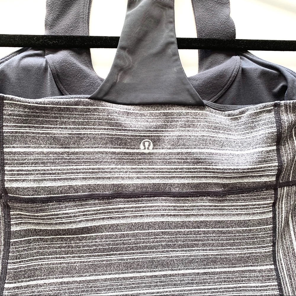 Lululemon Athletica Scoop Neck Tank Gray Size 6 - Picture 4 of 5